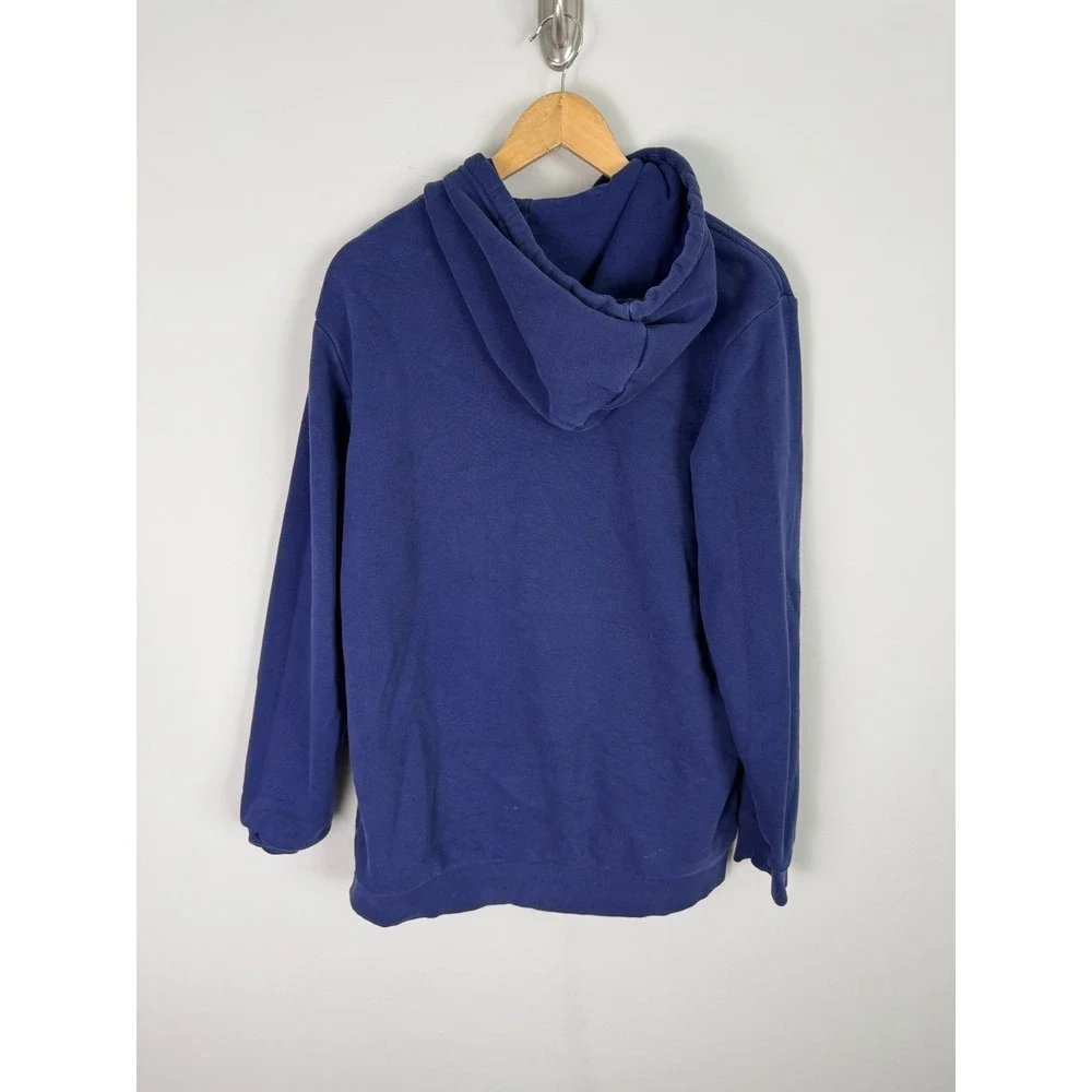 Adidas Long Sleeve Hoodie Men's M‎ Blue Embroidered Logo Casual
